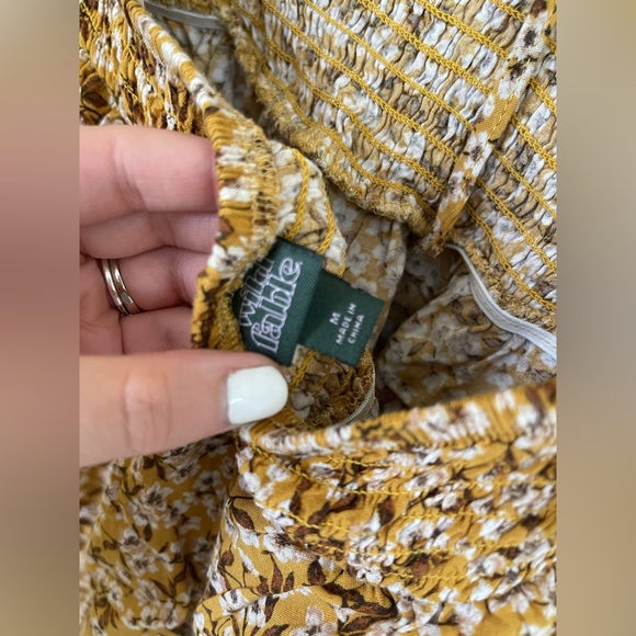 Wild Fable Dress Size M Midi Boho Puff Sleeve Ruffle Mini Open Back - Picture 6 of 11